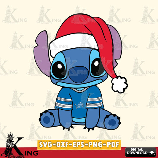 Detroit Lions Stitch Merry Christmas SVG, NFL for Cricut, Silhouette, Digital Download , file cut