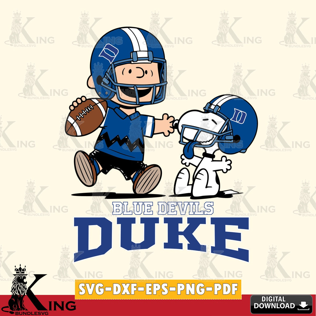 Duke Blue Devils Snoopy and Peanut Fun SVG, Cricut, Cut file  , Digital Download , Instant Download, Peanuts svg, NCAA svg, Football svg, Sport svg