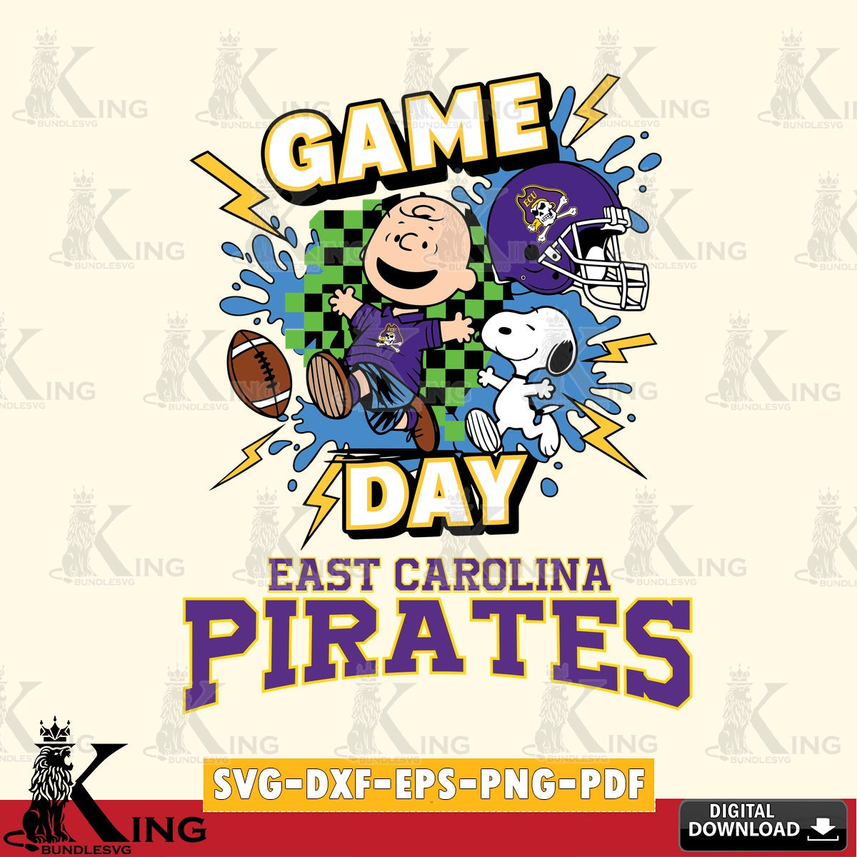 East Carolina Pirates Game Day Peanuts SVG, Cricut, Cut file  , Digital Download , Instant Download, Peanuts svg, NCAA svg, Football svg, Sport svg