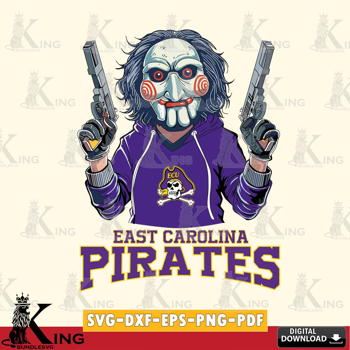Custom design featuring East Carolina Pirates Jigsaw Billy Football, versatile clip art for stickers, decals, and mugs.
