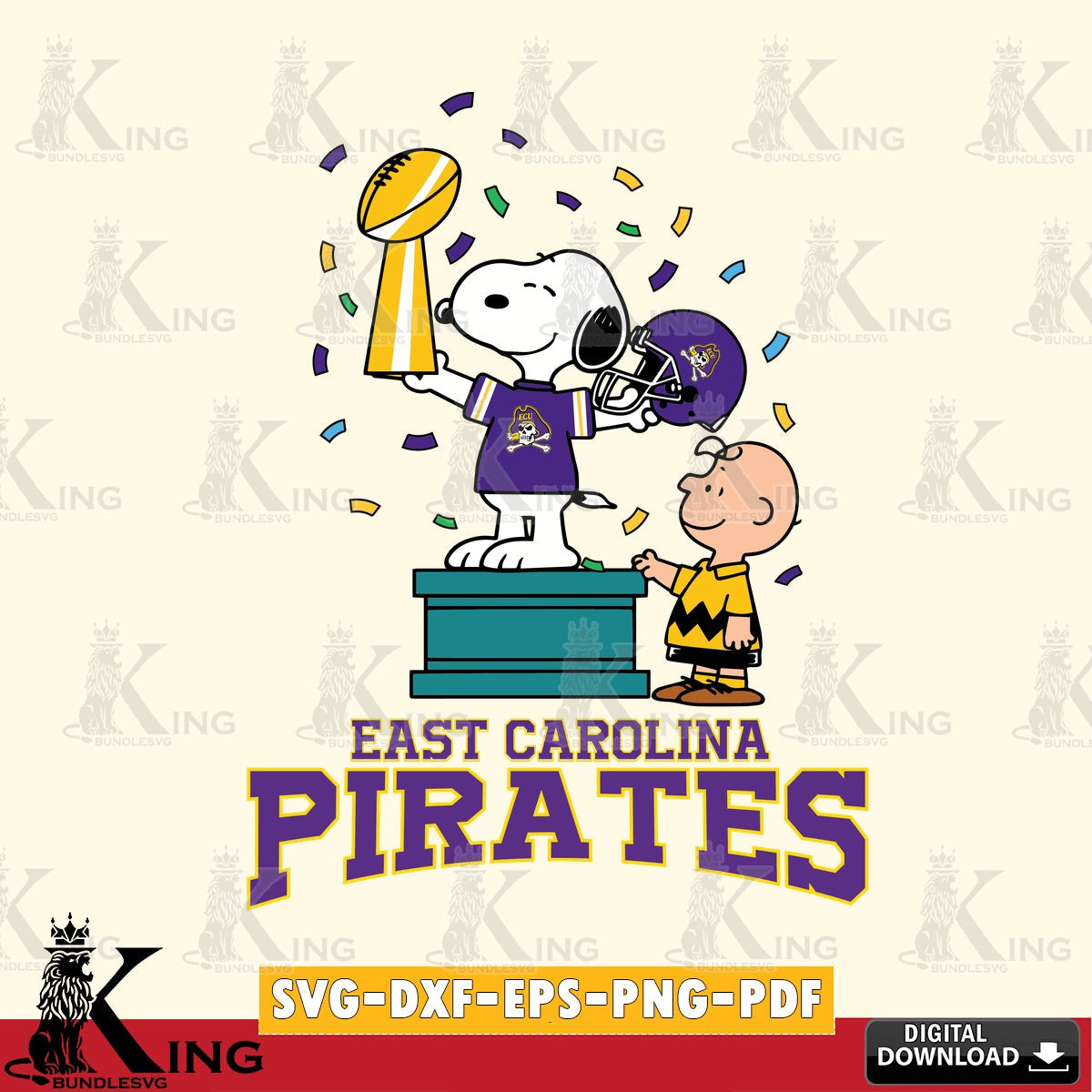 East Carolina Pirates Peanuts Winner SVG, Cricut, Cut file  , Digital Download , Instant Download, Peanuts svg, NCAA svg, Football svg, Sport svg