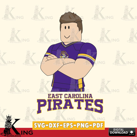 East Carolina Pirates Roblox Football SVG file , NCAA Cricut,  File cut , Digital Download , PDF File