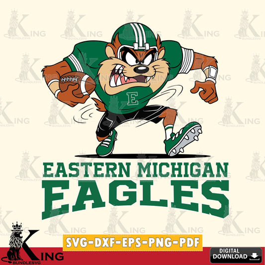 Eastern Michigan Eagles Taz Football Helmet SVG file, Cut file  , Digital Download , Instant Download, Taz svg, NCAA svg