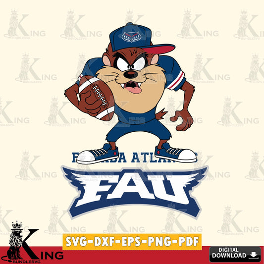 Florida Atlantic Owls Đồng phục bóng đá Taz SVG file, Cut file  , Digital Download , Instant Download, Taz svg, NCAA svg