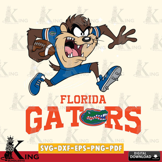 Florida Gators Angry Taz Football SVG file, Cut file  , Digital Download , Instant Download, Taz svg, NCAA svg