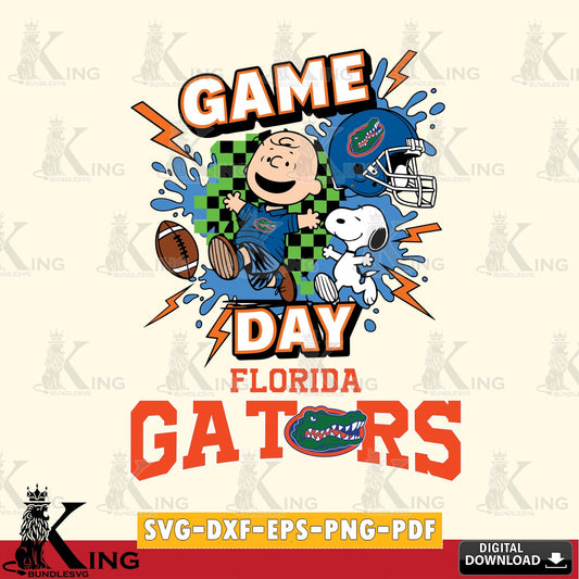 Florida Gators Game Day Peanuts SVG, Cricut, Cut file  , Digital Download , Instant Download, Peanuts svg, NCAA svg, Football svg, Sport svg