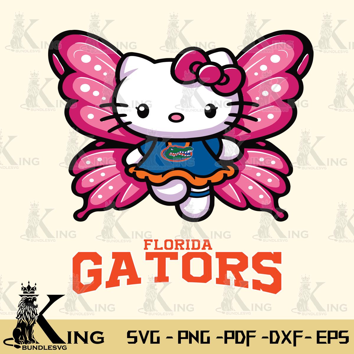 Florida Gators Hello Kitty Dreamscape Svg Eps Dxf Png File, Digital Download