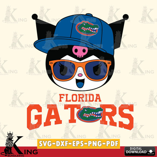 Florida Gators Kuromi Football Cool SVG file, Cricut, Cut file  , Digital Download , Instant Download, Sanrio svg, Clipart