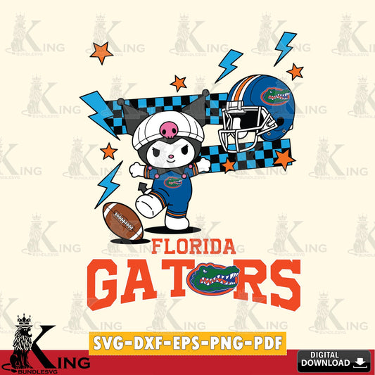 Florida Gators Kuromi Game Day SVG file, Cricut, Cut file  , Digital Download , Instant Download, Sanrio svg, Clipart