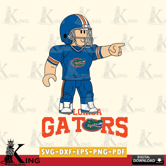 Florida Gators Roblox Player Football SVG file , NCAA Cricut,  File cut , Digital Download , PDF File
