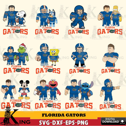 Florida Gators Roblox With Friends football NCAA Bundle SVG file , NCAA Cricut,  File cut , Digital Download , PDF File