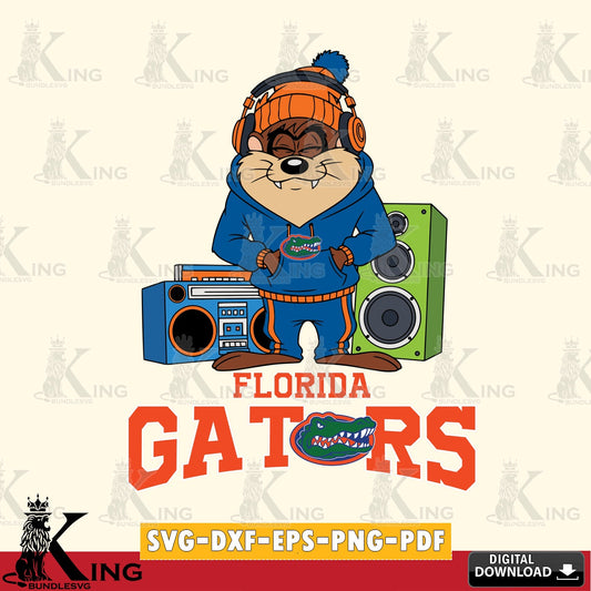 Florida Gators Taz Hip Hop SVG file, Cut file  , Digital Download , Instant Download, Taz svg, NCAA svg