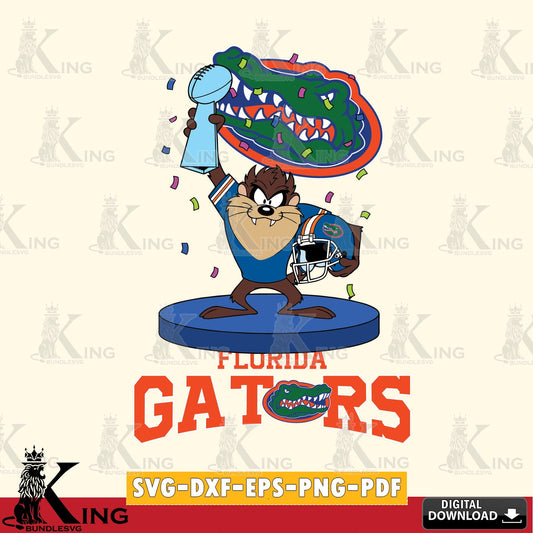 Florida Gators Taz Trophy Podium SVG file, Cut file  , Digital Download , Instant Download, Taz svg, NCAA svg