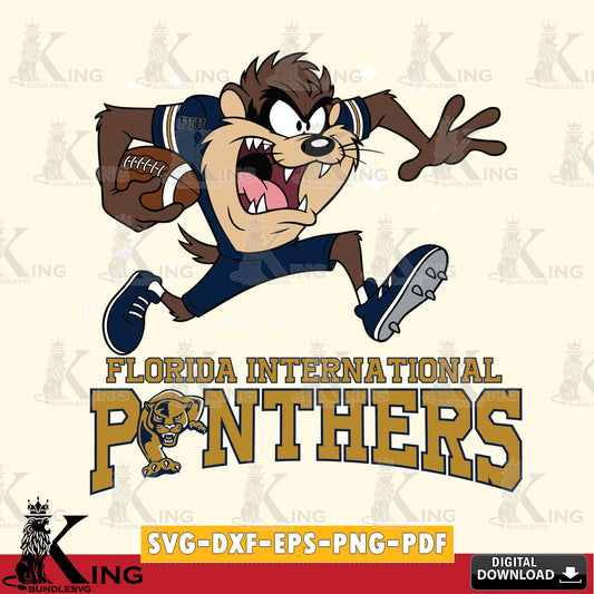 Florida International Panthers Angry Taz Football SVG file, Cut file  , Digital Download , Instant Download, Taz svg, NCAA svg