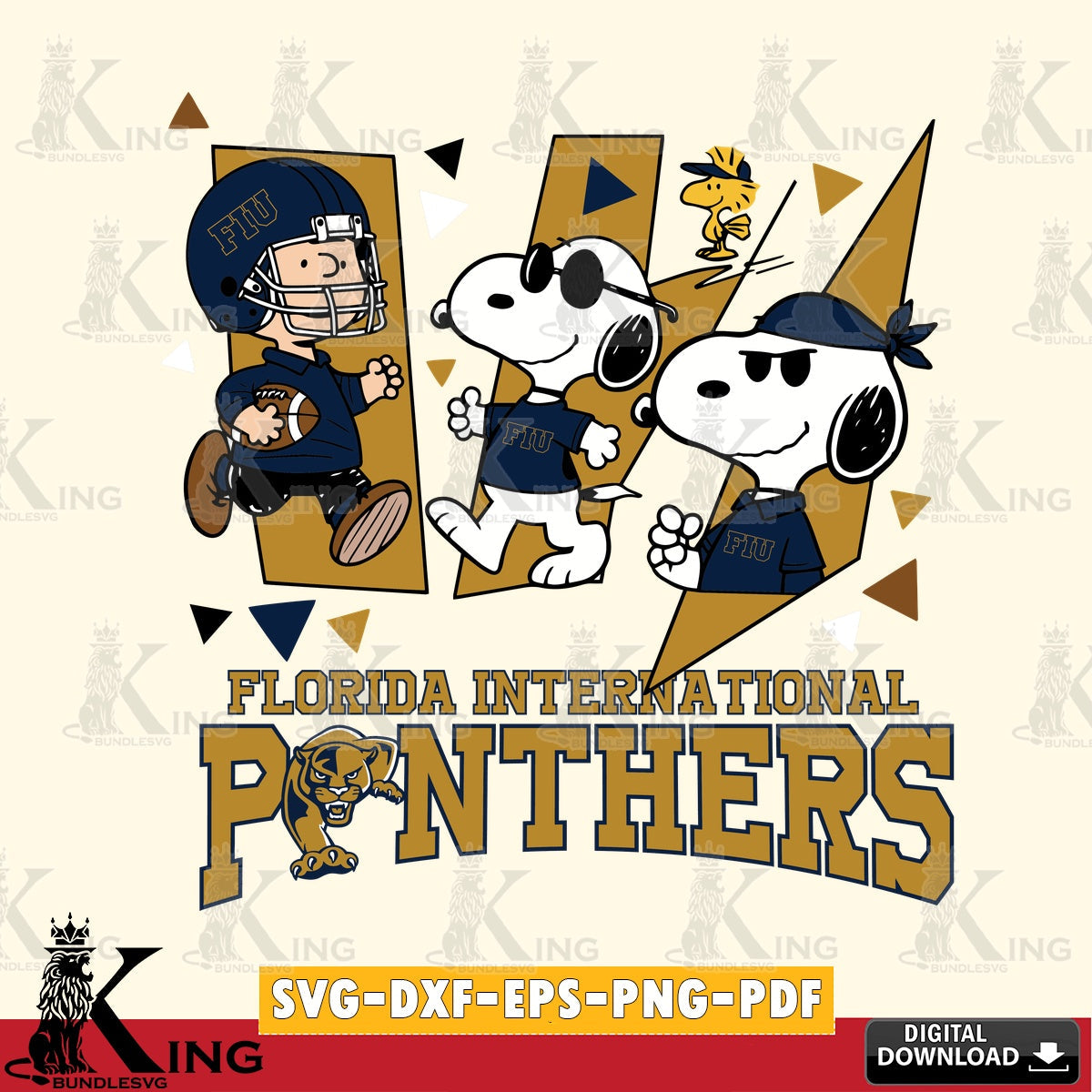 Florida International Panthers Peanuts Joe Cool SVG, Cricut, Cut file  , Digital Download , Instant Download, Peanuts svg, NCAA svg, Football svg, Sport svg