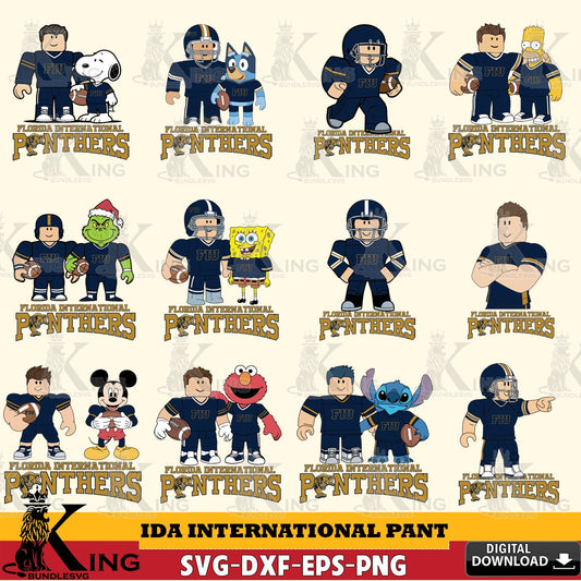 Florida International Panthers Roblox With Friends football NCAA Bundle SVG file , NCAA Cricut,  File cut , Digital Download , PDF File