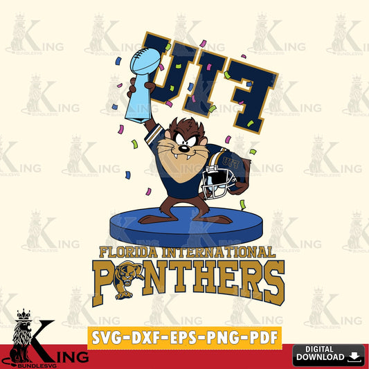 Florida International Panthers Taz Trophy Podium SVG file, Cut file  , Digital Download , Instant Download, Taz svg, NCAA svg
