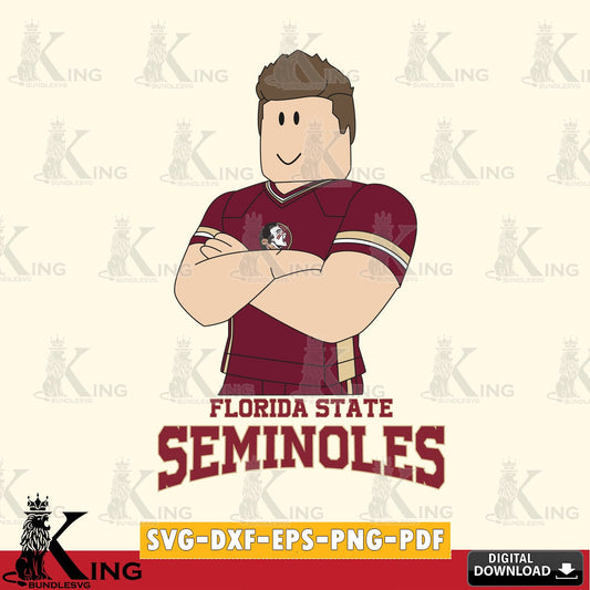 Florida State Seminoles Roblox Football SVG file , NCAA Cricut,  File cut , Digital Download , PDF File
