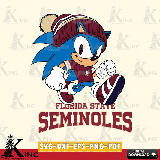 Florida State Seminoles Sonic Football SVG file, Vector , Digital Download , PDF File , Instant Download