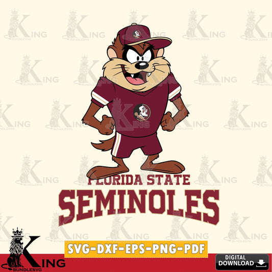 Florida State Seminoles Taz Standing Pose SVG file, Cut file  , Digital Download , Instant Download, Taz svg, NCAA svg