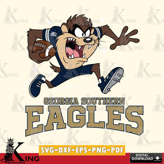 Georgia Southern Eagles Angry Taz Football SVG file, Cut file  , Digital Download , Instant Download, Taz svg, NCAA svg