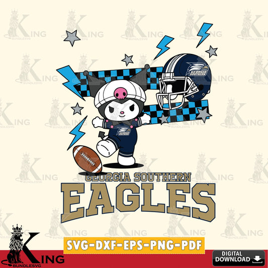 Georgia Southern Eagles Kuromi Game Day SVG file, Cricut, Cut file  , Digital Download , Instant Download, Sanrio svg, Clipart