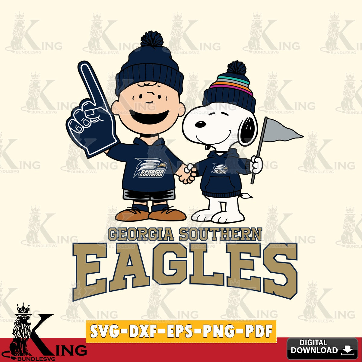 Georgia Southern Eagles Peanuts Fan Gear SVG, Cricut, Cut file  , Digital Download , Instant Download, Peanuts svg, NCAA svg, Football svg, Sport svg