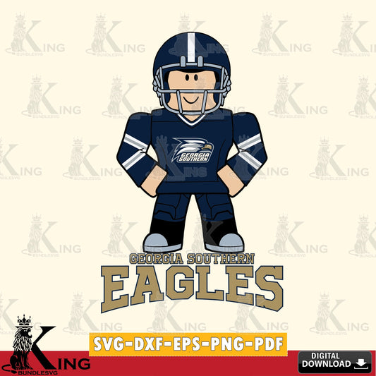 Georgia Southern Eagles Roblox Cool Football SVG file , NCAA Cricut,  File cut , Digital Download , PDF File