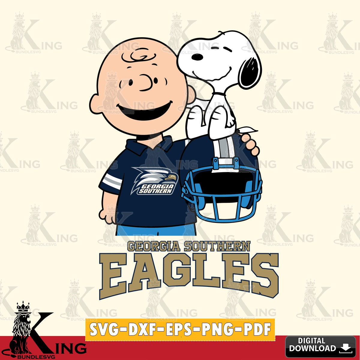 Georgia Southern Eagles Snoopy On Helmet SVG, Cricut, Cut file  , Digital Download , Instant Download, Peanuts svg, NCAA svg, Football svg, Sport svg