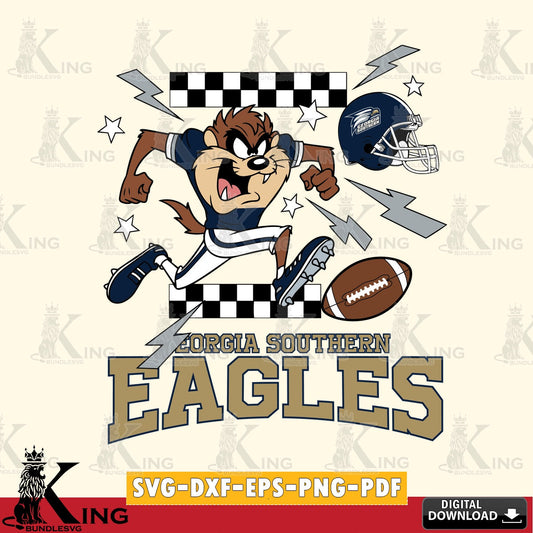 Georgia Southern Eagles Taz Football Lightning SVG file, Cut file  , Digital Download , Instant Download, Taz svg, NCAA svg
