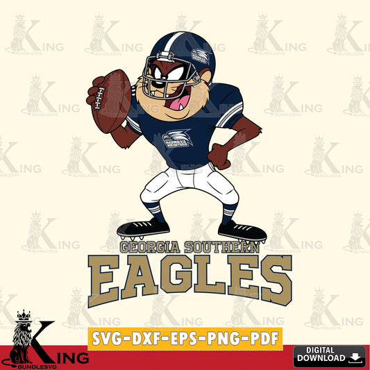 Georgia Southern Eagles Taz Football Player SVG file, Cut file  , Digital Download , Instant Download, Taz svg, NCAA svg