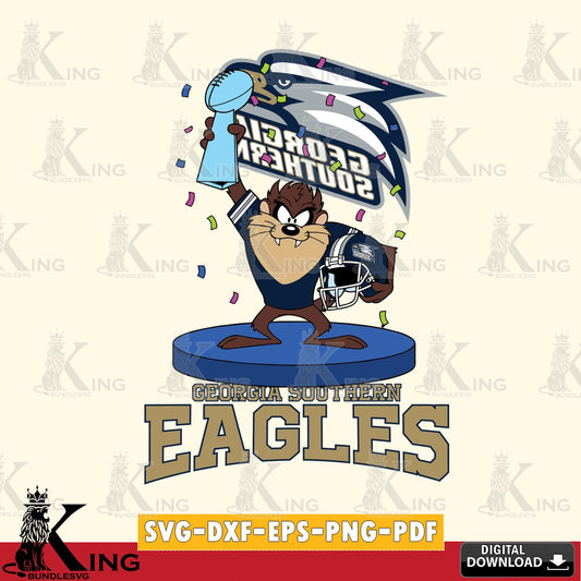 Georgia Southern Eagles Taz Trophy Podium SVG file, Cut file  , Digital Download , Instant Download, Taz svg, NCAA svg