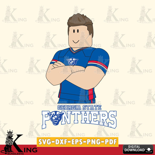 Georgia State Panthers Roblox Football SVG file , NCAA Cricut,  File cut , Digital Download , PDF File