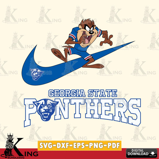 Georgia State Panthers Taz Football Nike SVG file, Cut file  , Digital Download , Instant Download, Taz svg, NCAA svg