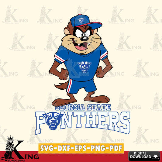 Georgia State Panthers Taz Standing Pose SVG file, Cut file  , Digital Download , Instant Download, Taz svg, NCAA svg