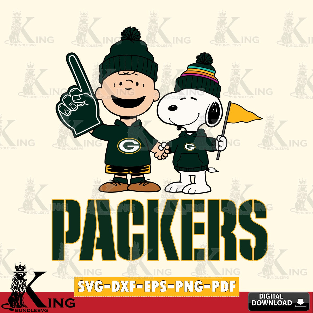 Green Bay Packers Peanuts Fan Gear Cricut file , Cut file  , Digital Download , PDF File , Instant Download