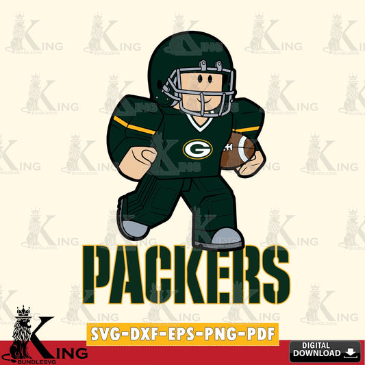 Green Bay Packers Roblox Player Rugby SVG file , Cricut, NFL  File cut , Digital Download , PDF File