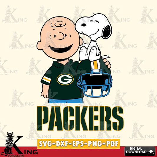 Green Bay Packers Snoopy On Helmet Cricut file , Cut file  , Digital Download , PDF File , Instant Download