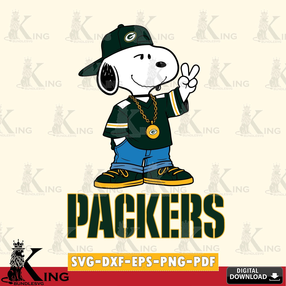 Green Bay Packers Snoopy Say hi Cricut file , Cut file  , Digital Download , PDF File , Instant Download