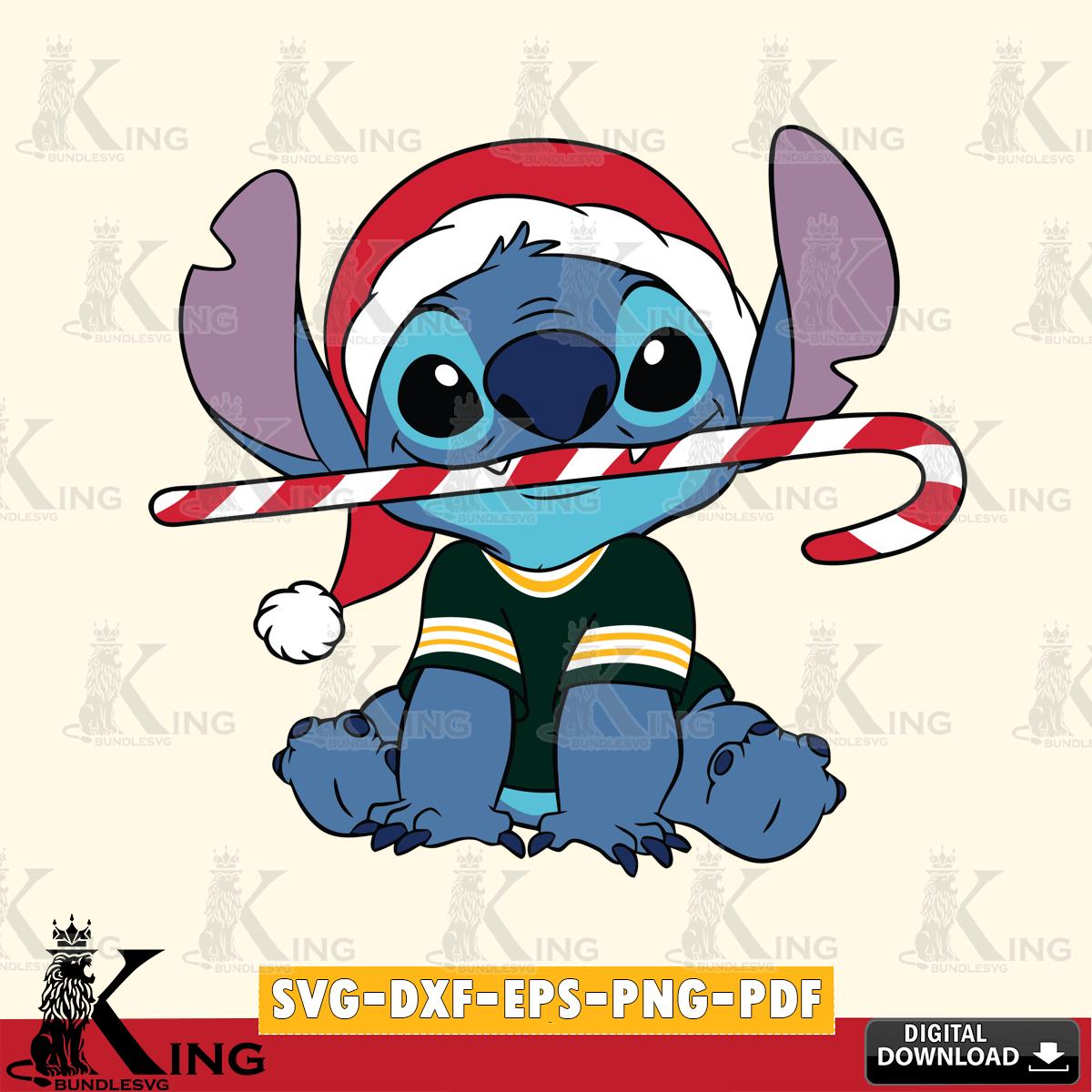 Green Bay Packers Stitch Christmas SVG, NFL for Cricut, Silhouette, Digital Download , file cut