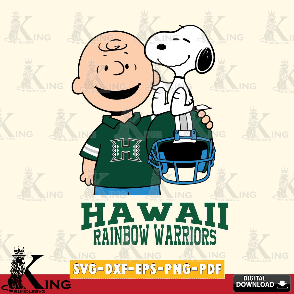 Hawaii Rainbow Warriors Snoopy On Helmet SVG, Cricut, Cut file  , Digital Download , Instant Download, Peanuts svg, NCAA svg, Football svg, Sport svg