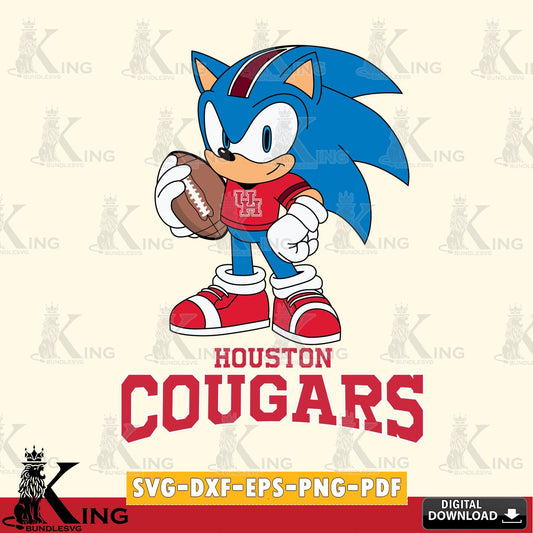 Houston Cougars Sonic Game Day Ready SVG file, Vector , Digital Download , PDF File , Instant Download