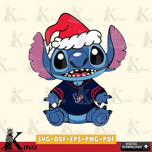 Houston Texans Baby Stitch Christmas SVG, NFL for Cricut, Silhouette, Digital Download , file cut