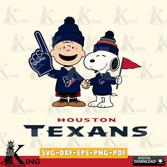 Houston Texans Peanuts Fan Gear Cricut file , Cut file  , Digital Download , PDF File , Instant Download