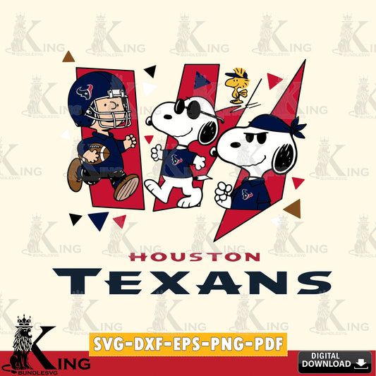 Houston Texans Peanuts Joe Cool Cricut file , Cut file  , Digital Download , PDF File , Instant Download