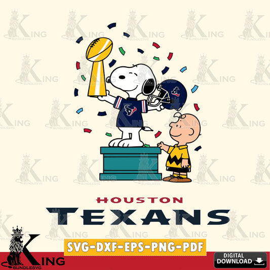 Houston Texans Peanuts Winner Cricut file , Cut file  , Digital Download , PDF File , Instant Download