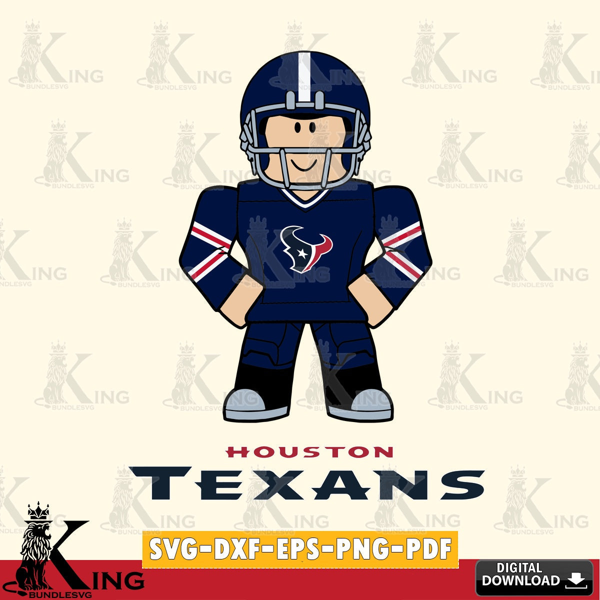 Houston Texans Roblox Cool Football SVG file , Cricut, NFL  File cut , Digital Download , PDF File