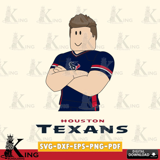 Houston Texans Roblox Football SVG file , Cricut, NFL  File cut , Digital Download , PDF File