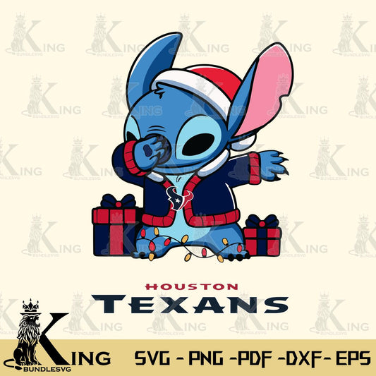 Houston Texans Stitch Merry Christmas Svg Eps Dxf Png File, Digital Download