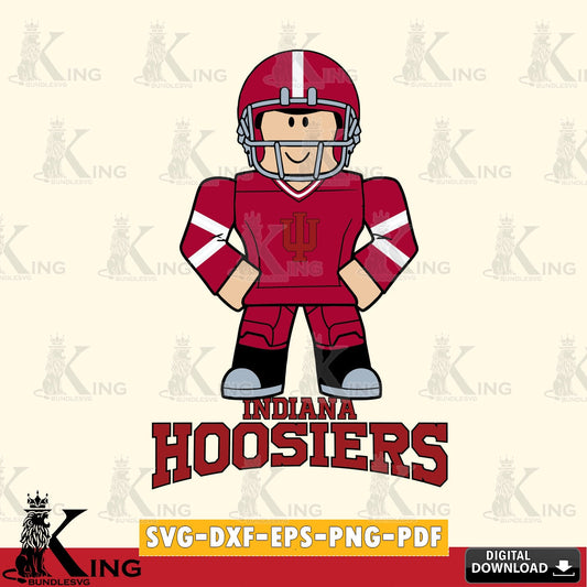 Indiana Hoosiers Roblox Cool Football SVG file , NCAA Cricut,  File cut , Digital Download , PDF File